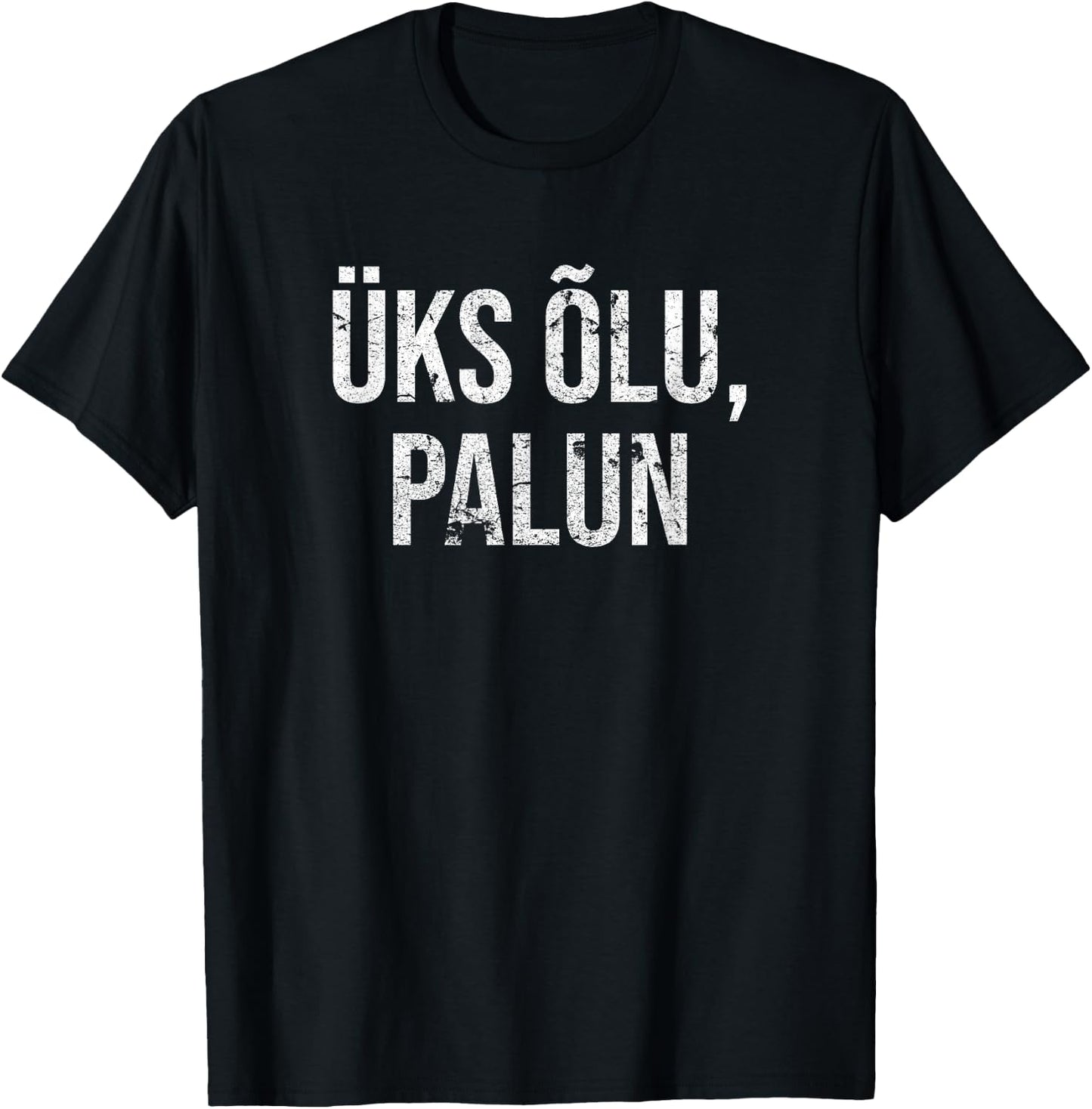 Estonian One Beer Please T-Shirt - T-Shirt | Black