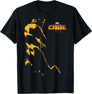 Marvel The Defenders Luke Cage Monochromatic T-Shirt - T-Shirt | Black