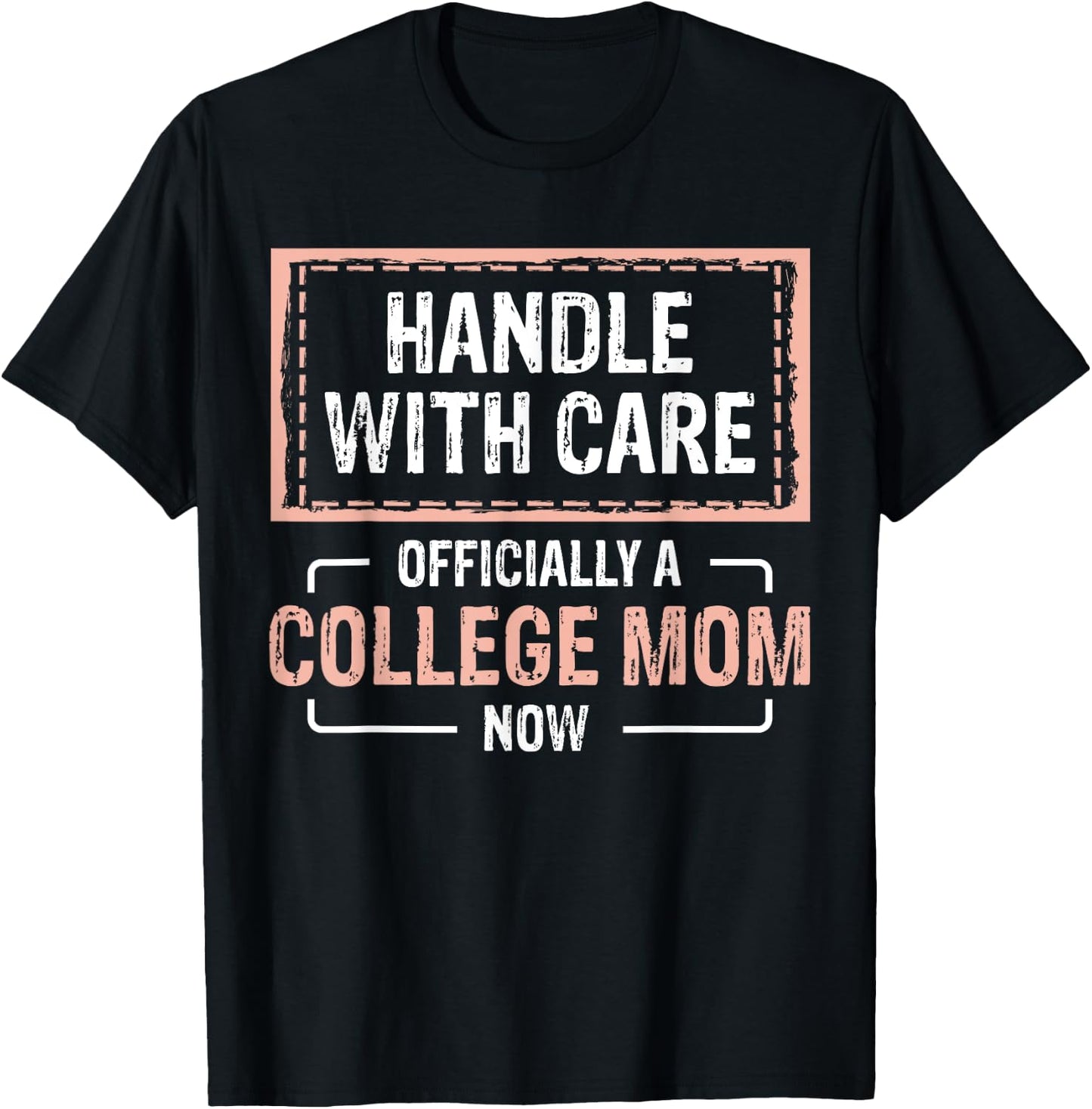 Leaving For College For Mom From Son College Drop Off T-Shirt - T-Shirt | Black