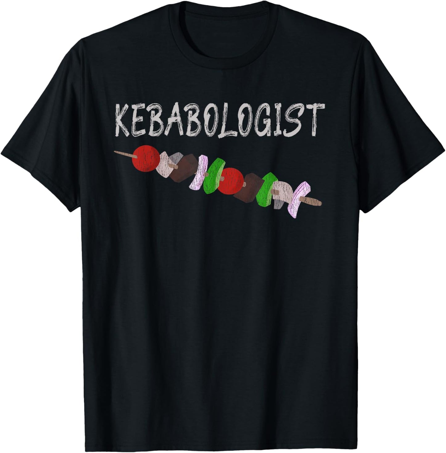 Summer Grilling Shish Kebab Funny Kebabologist T-Shirt - T-Shirt | Black