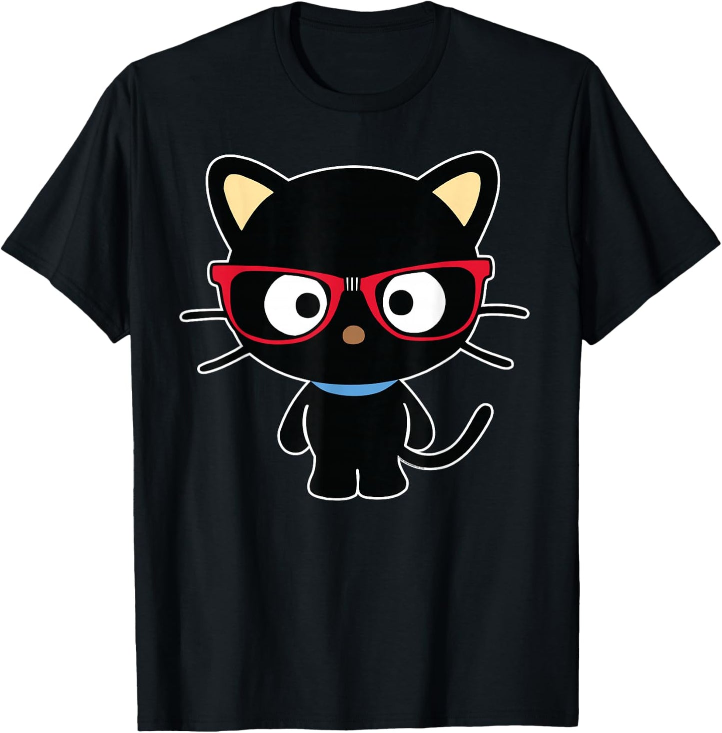 Chococat Nerd Glasses T-Shirt - T-Shirt | Black