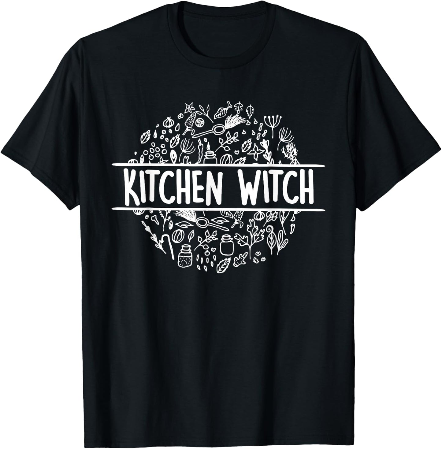 Herbalist Kitchen Witch Shirt Cooking for Friend Gift T-Shirt - T-Shirt | Black