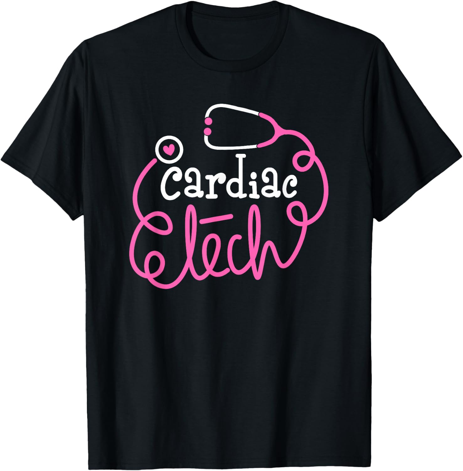 Cardiac Tech Cardiovascular technologists Cardiac technician T-Shirt - T-Shirt | Black