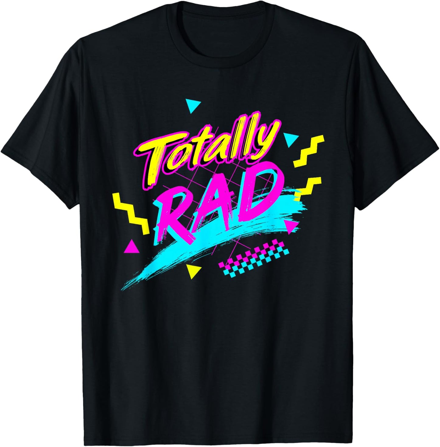 Totally Wheel Back to the 80s Throwback Classic Retro T-Shirt - T-Shirt | Black