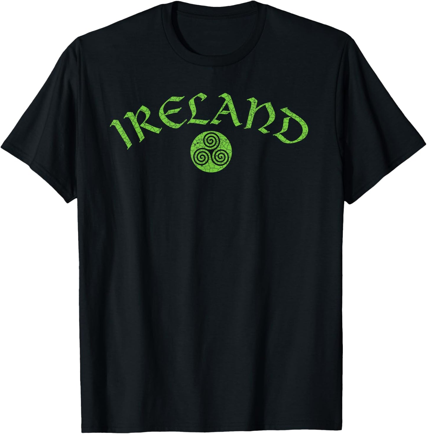Vintage Ireland Triskele T-Shirt - T-Shirt | Black