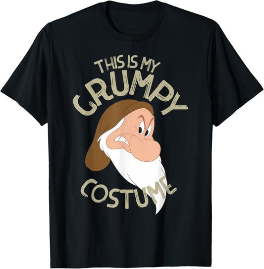 Disney Snow White This is My Grumpy Costume Halloween Small T-Shirt - T-Shirt | Black