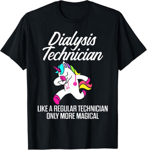 Dialysis Technician Magical Nephrology Tech T-Shirt - T-Shirt | Black