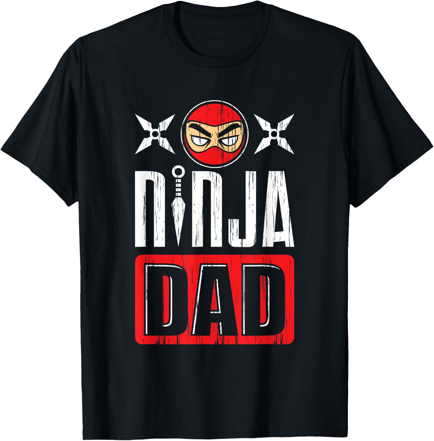 Ninja Dad Daddy Ninja Father's Day Martial Arts Warrior T-Shirt - T-Shirt | Black