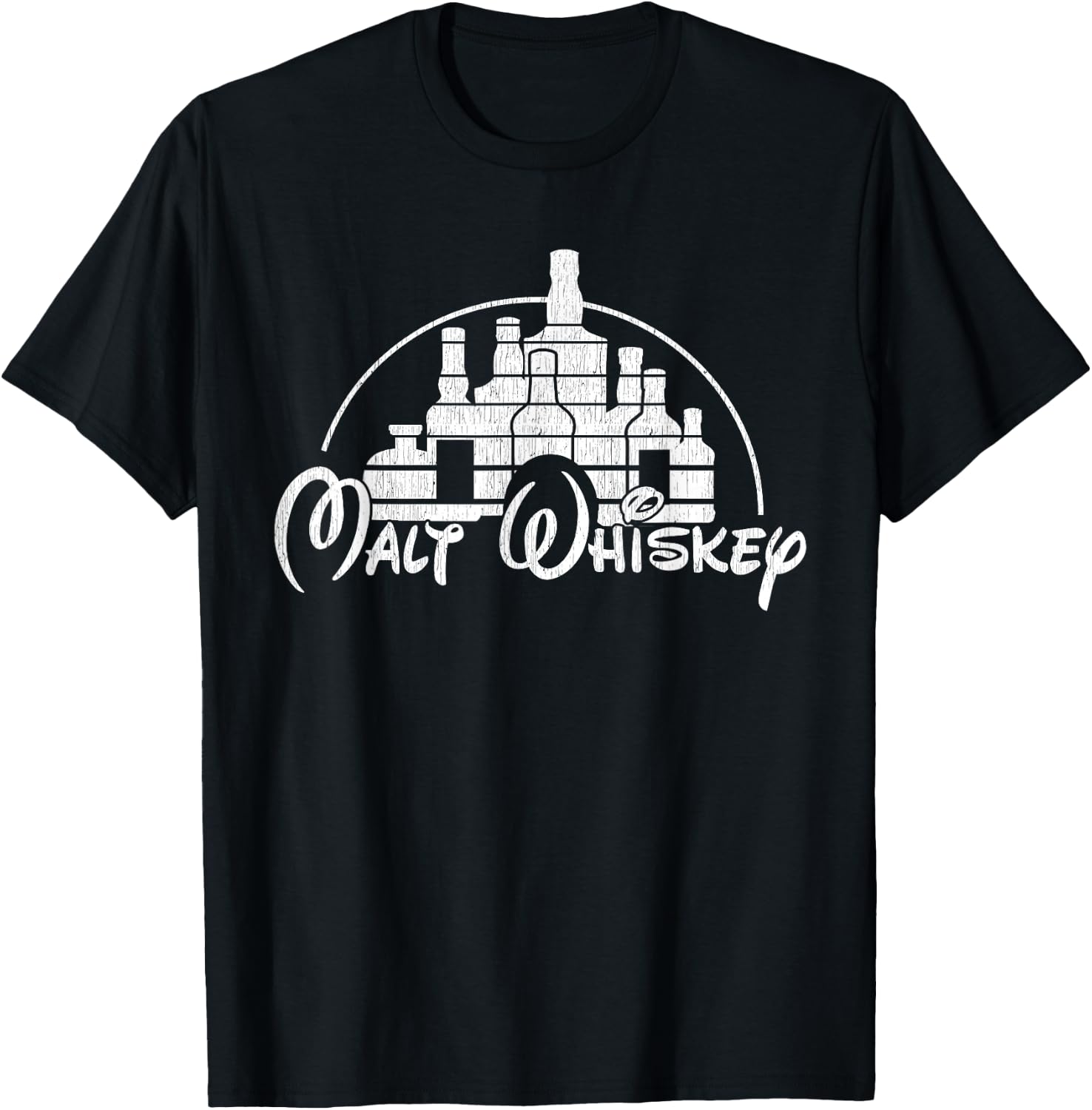 Vintage Malt Whiskey - Funny Malt Whiskey T-Shirt - T-Shirt | Black