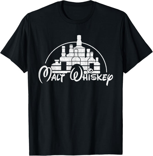 Vintage Malt Whiskey - Funny Malt Whiskey T-Shirt - T-Shirt | Black