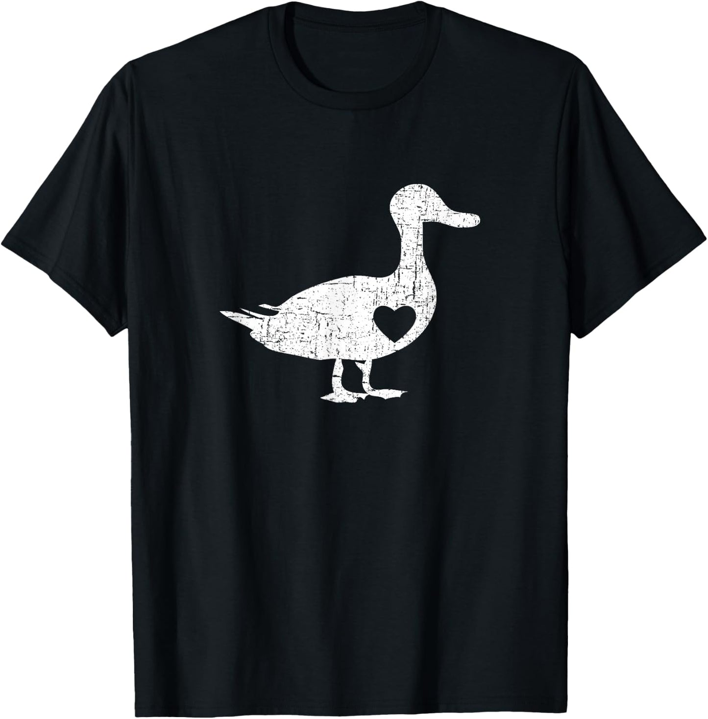 I Love Ducks Farmer White Fowl Duck Lover Girl T-Shirt - T-Shirt | Black