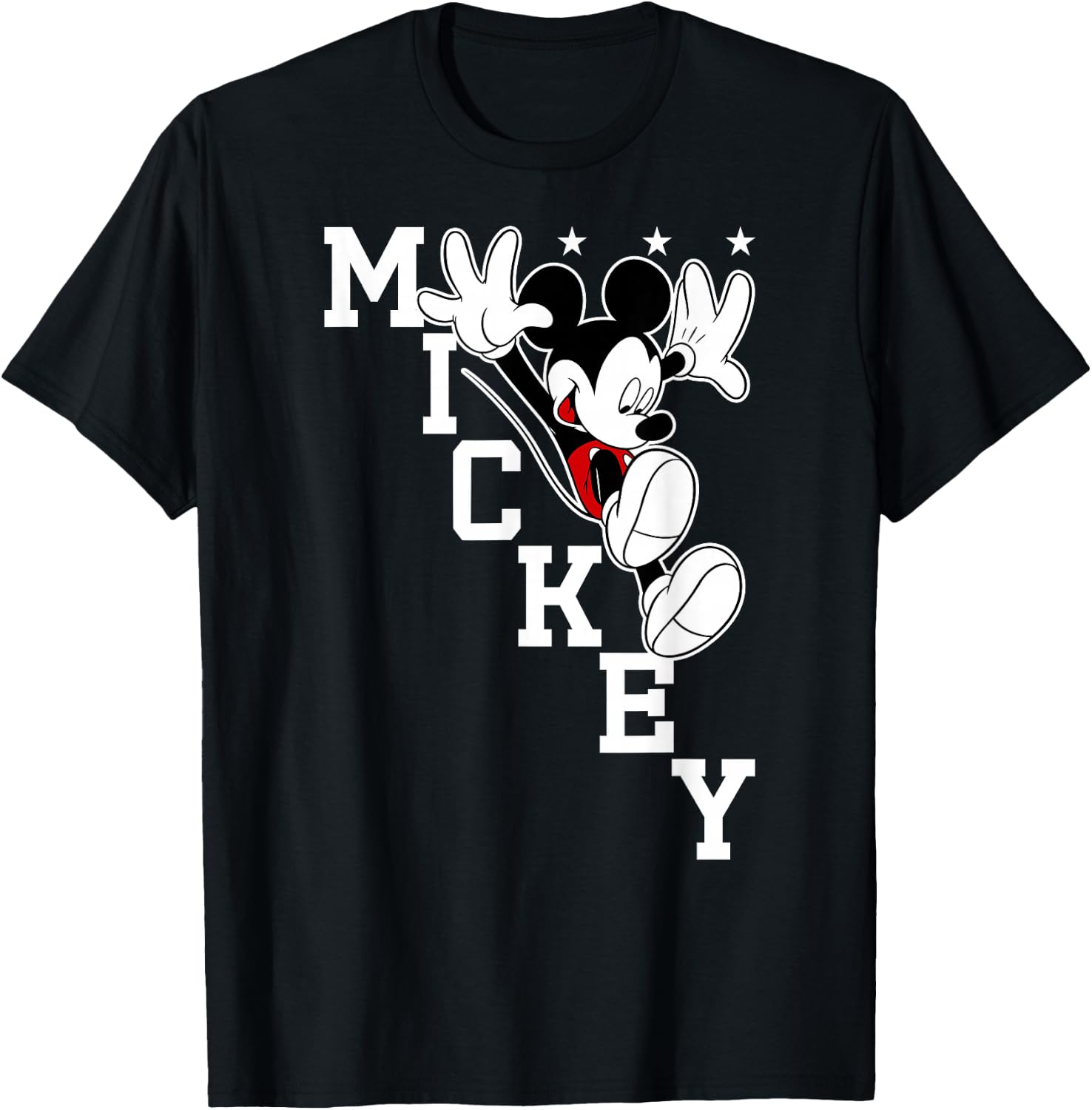 Disney - Mickey Mouse Captain T-Shirt - T-Shirt | Black