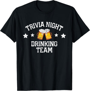 Trivia Night Drinking Team Quiz Game Matching Group T-Shirt - T-Shirt | Black