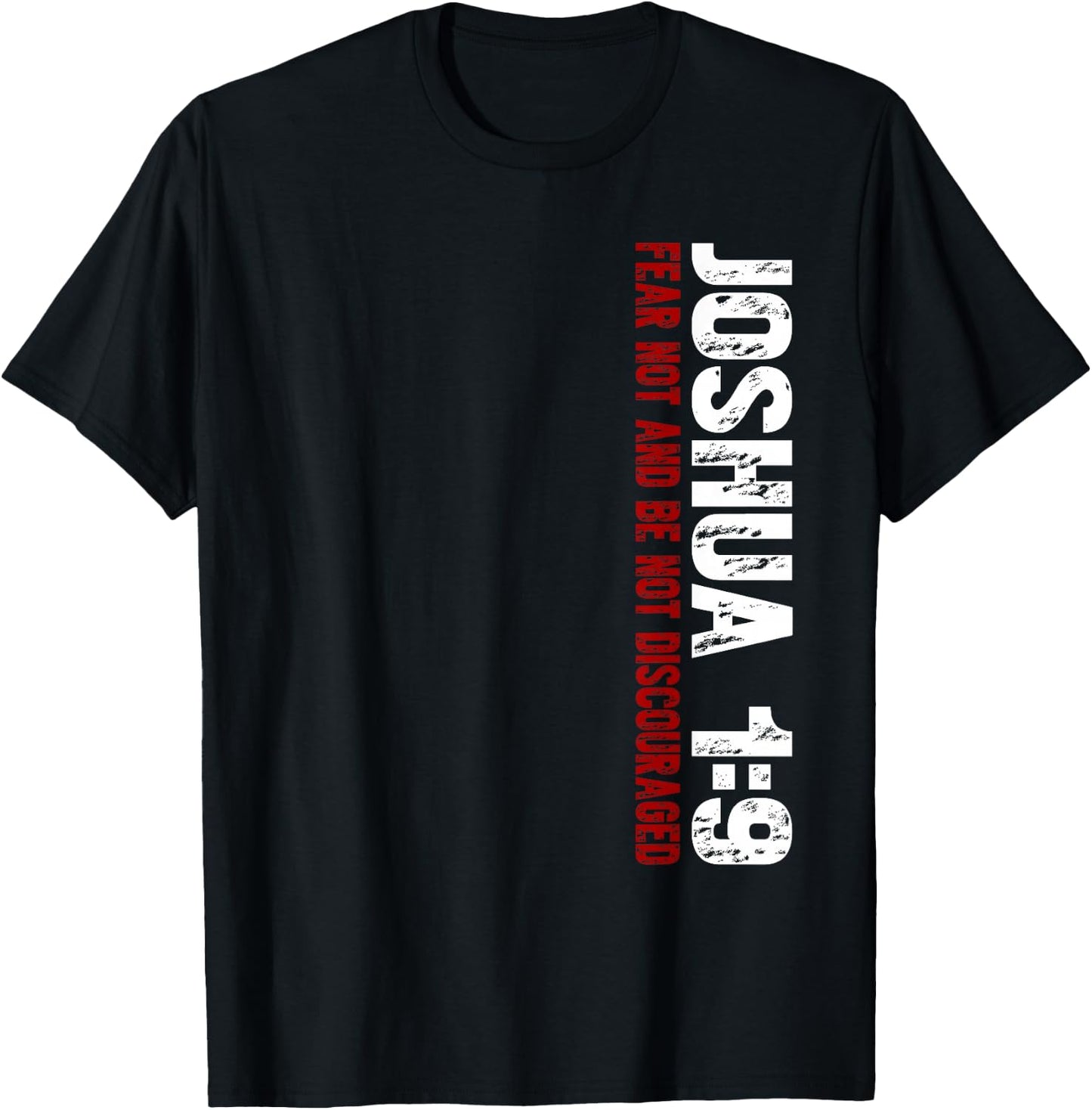 Christian Joshua 1:9 T-Shirt - T-Shirt | Black