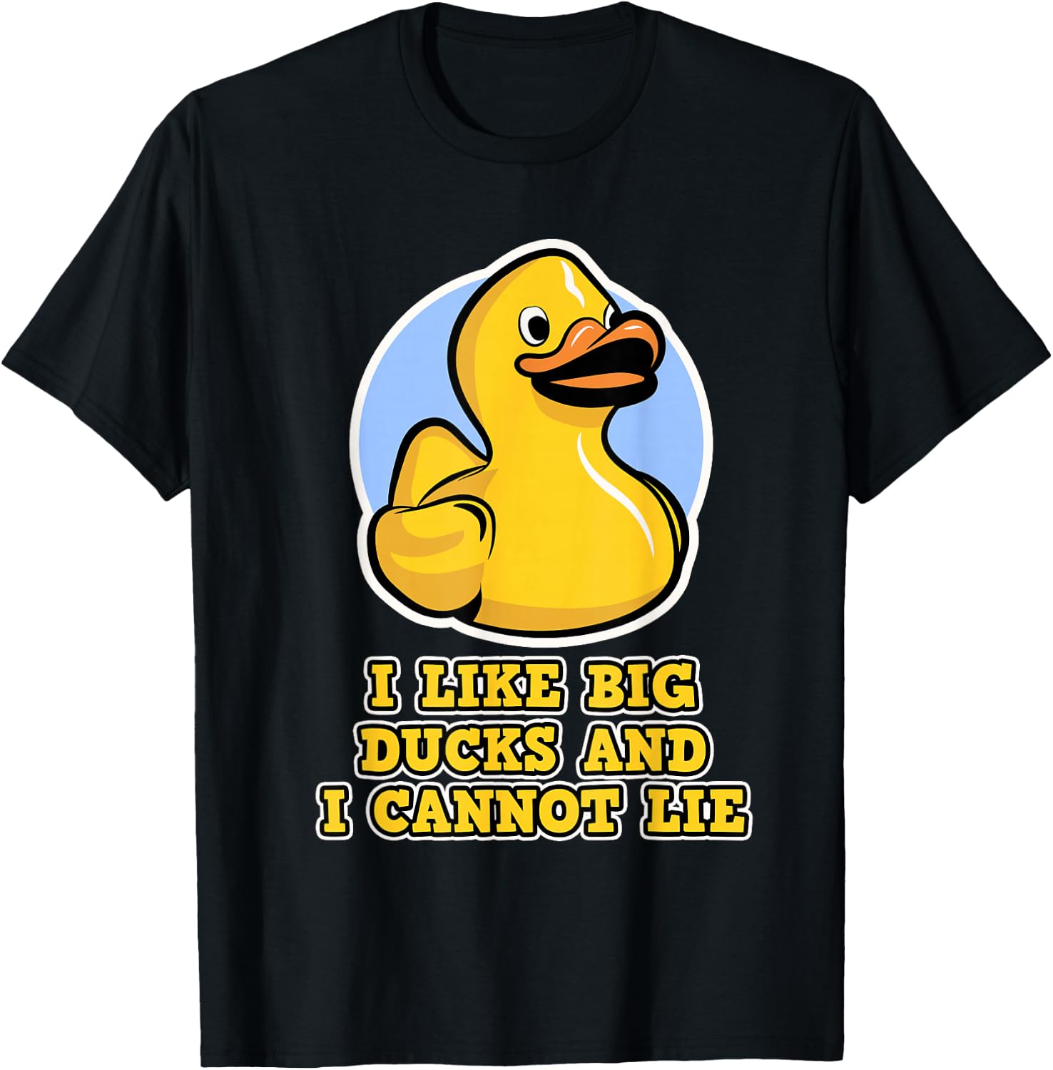 Ich lig große Duten und ich kann Nicht liegen - Rubber Duck T-Shirt - T-Shirt | Black