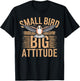 Kestrel Bird Big Attitude American Kestrel T-Shirt - T-Shirt | Black