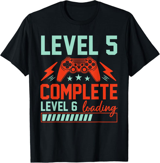 Level 5 Complete Level 6 Loading 5th Wedding Anniversary T-Shirt - T-Shirt | Black