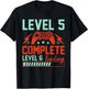Level 5 Complete Level 6 Loading 5th Wedding Anniversary T-Shirt - T-Shirt | Black