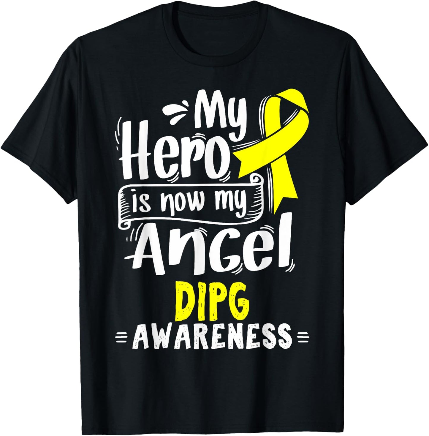 Glial Cancer Awareness Gift DIPG Patients T-Shirt - T-Shirt | Black