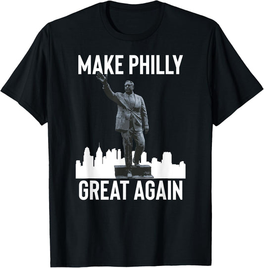 Make Philly Great Again Mayor Frank Rizzo Statue T-Shirt - T-Shirt | Black