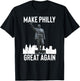 Make Philly Great Again Mayor Frank Rizzo Statue T-Shirt - T-Shirt | Black