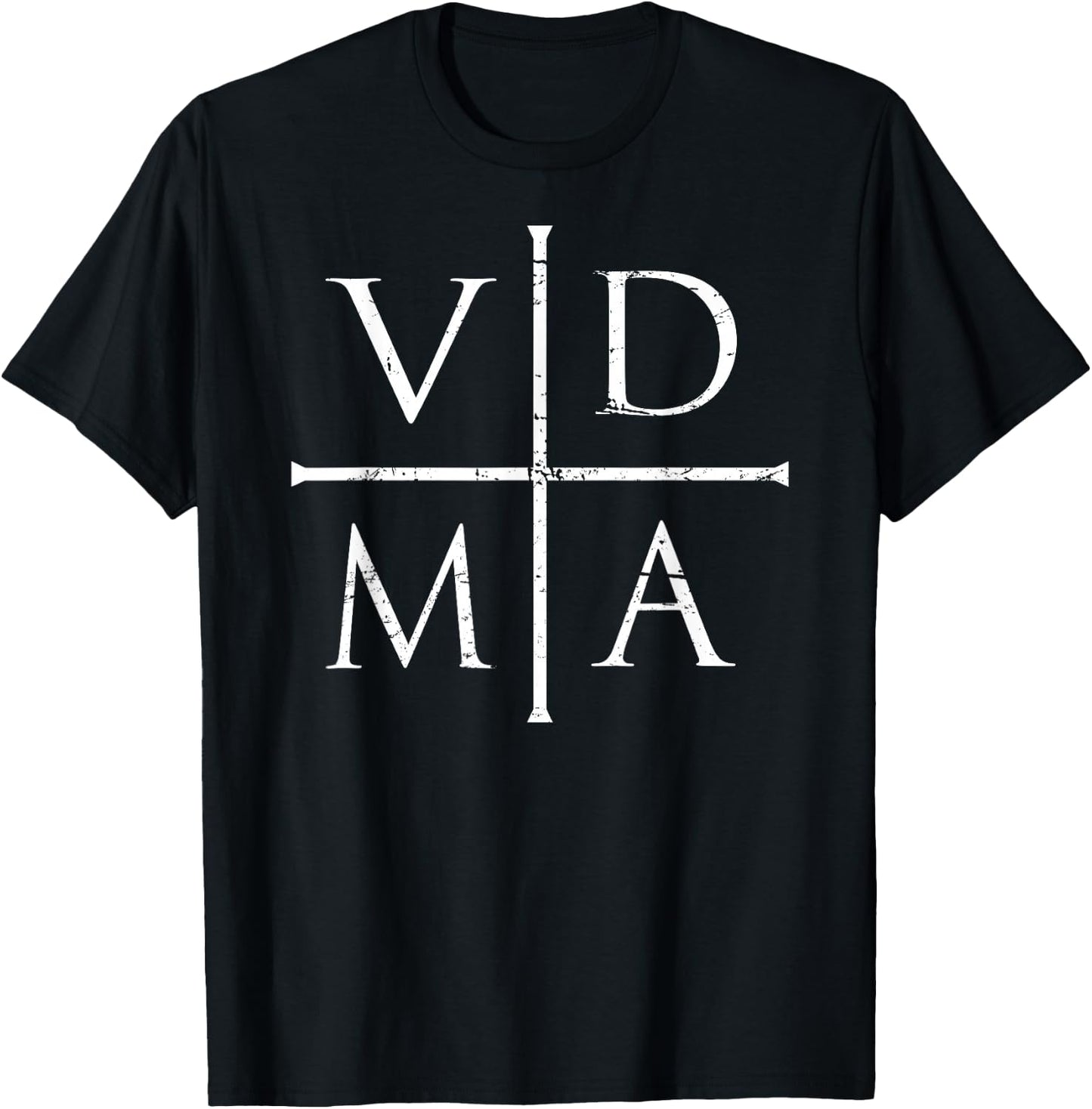 VDMA | Distressed Lutheran T-Shirt - T-Shirt | Black