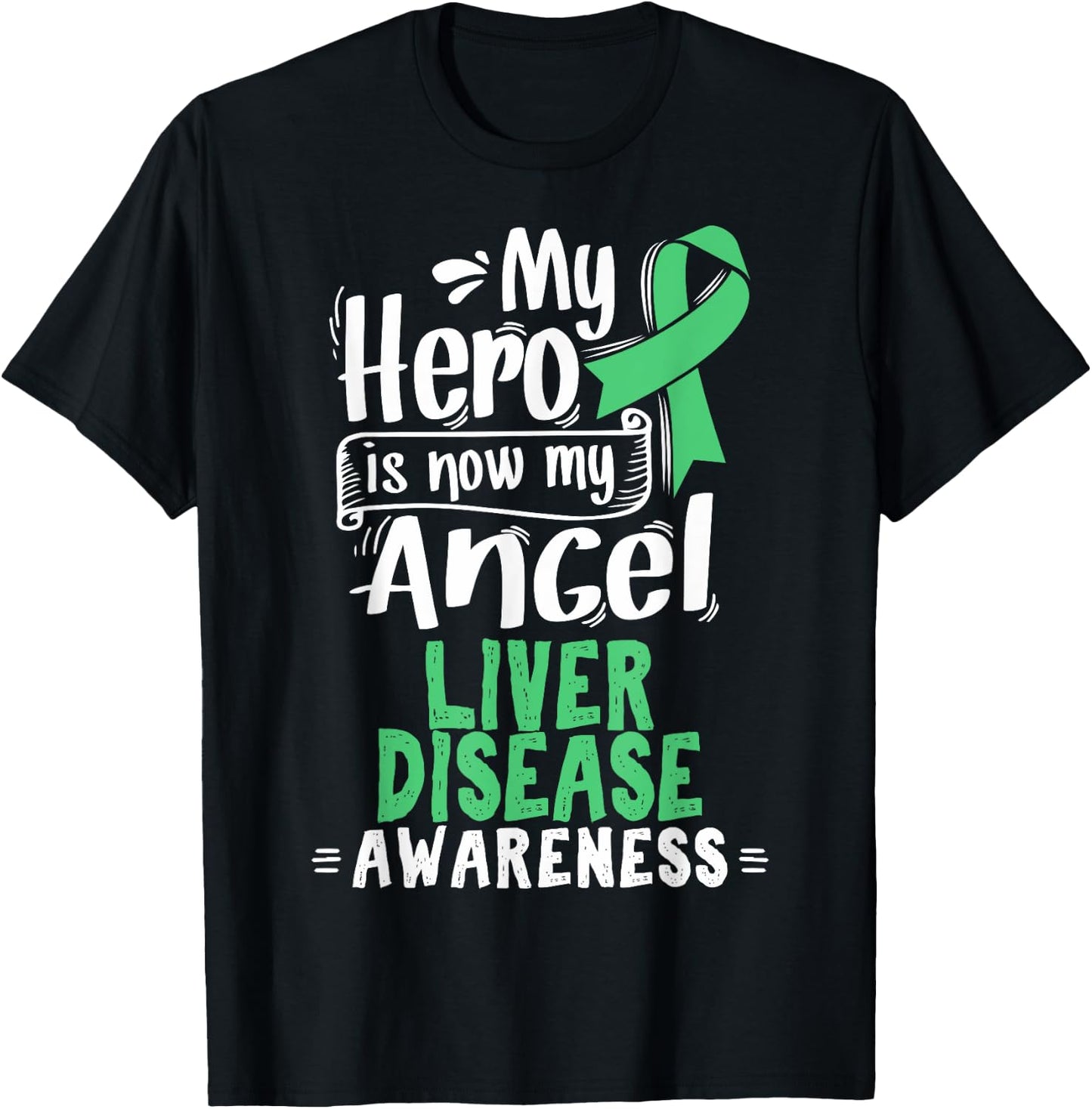 Liver Disease Gift - Cirrhosis Awareness T Shirt T-Shirt - T-Shirt | Black