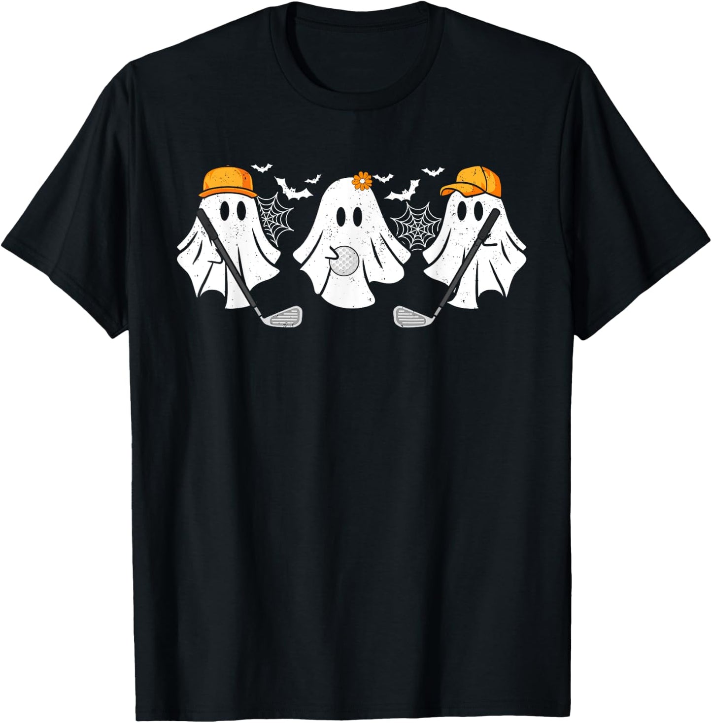 Ghost Golf Ball Player Funny Halloween Costume Women T-Shirt - T-Shirt | Black