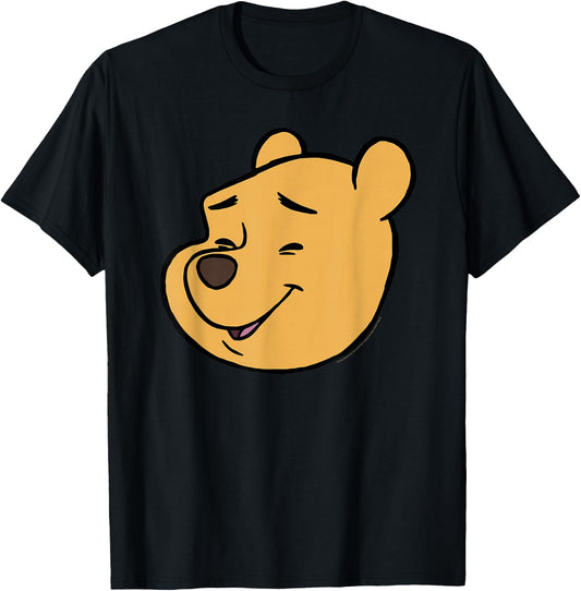 Disney Winnie The Pooh Happy Big Face Costume T-Shirt - T-Shirt | Black