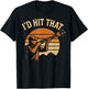 Shotgun Skeet Trap Clay Pigeon Shooting Vintage I'd Hit that T-Shirt - T-Shirt | Black