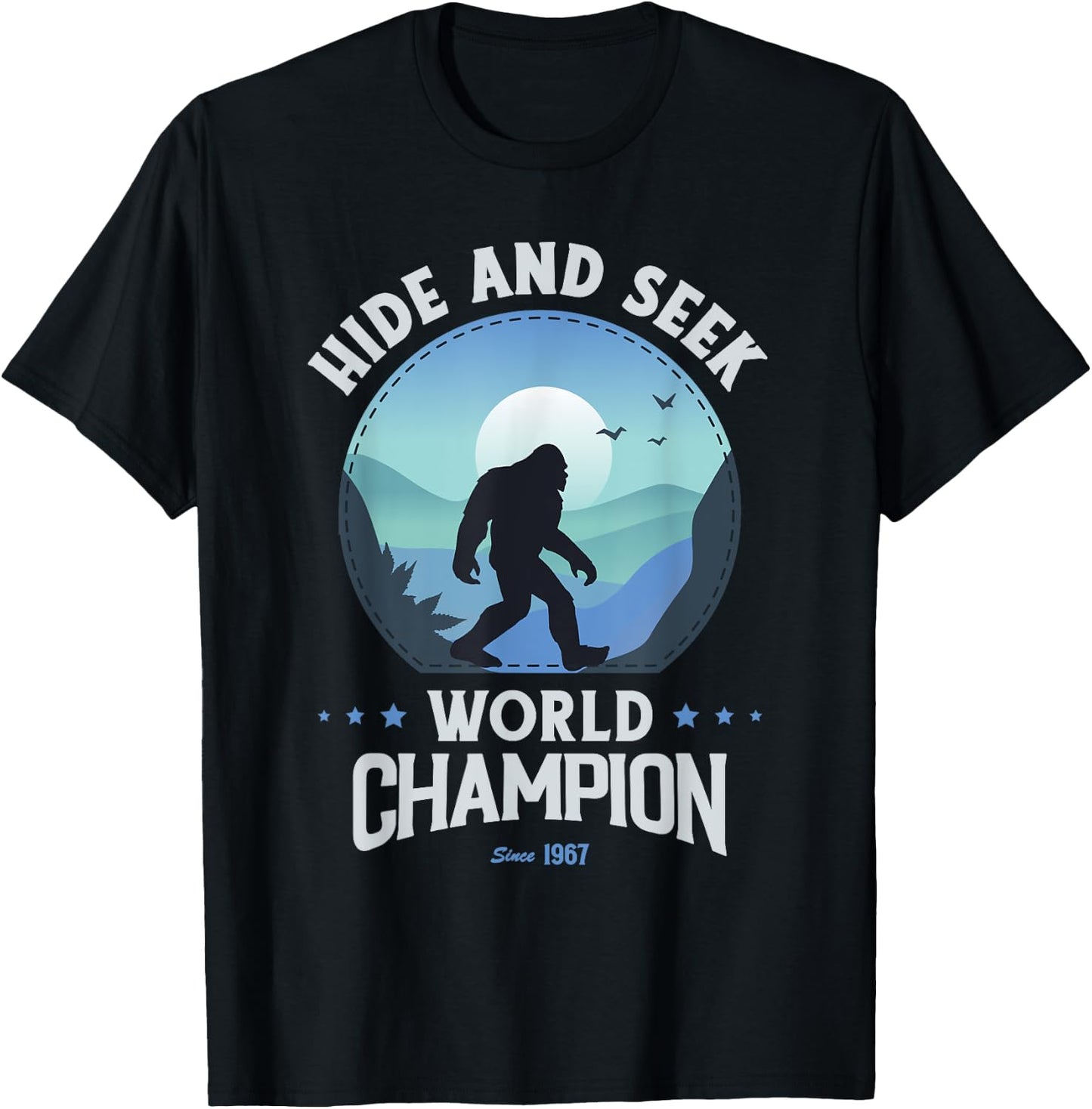 Bigfoot Hide and Seek Bigfoot Hide and Seek Champion T-Shirt - T-Shirt | Black