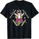 Unicorn Girls Cute Skiing Ski Team Coach Instructor Kids T-Shirt - T-Shirt | Black