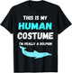 Dolphin Costume Animal Ocean Dolphin Lover Funny Dolphin T-Shirt - T-Shirt | Black