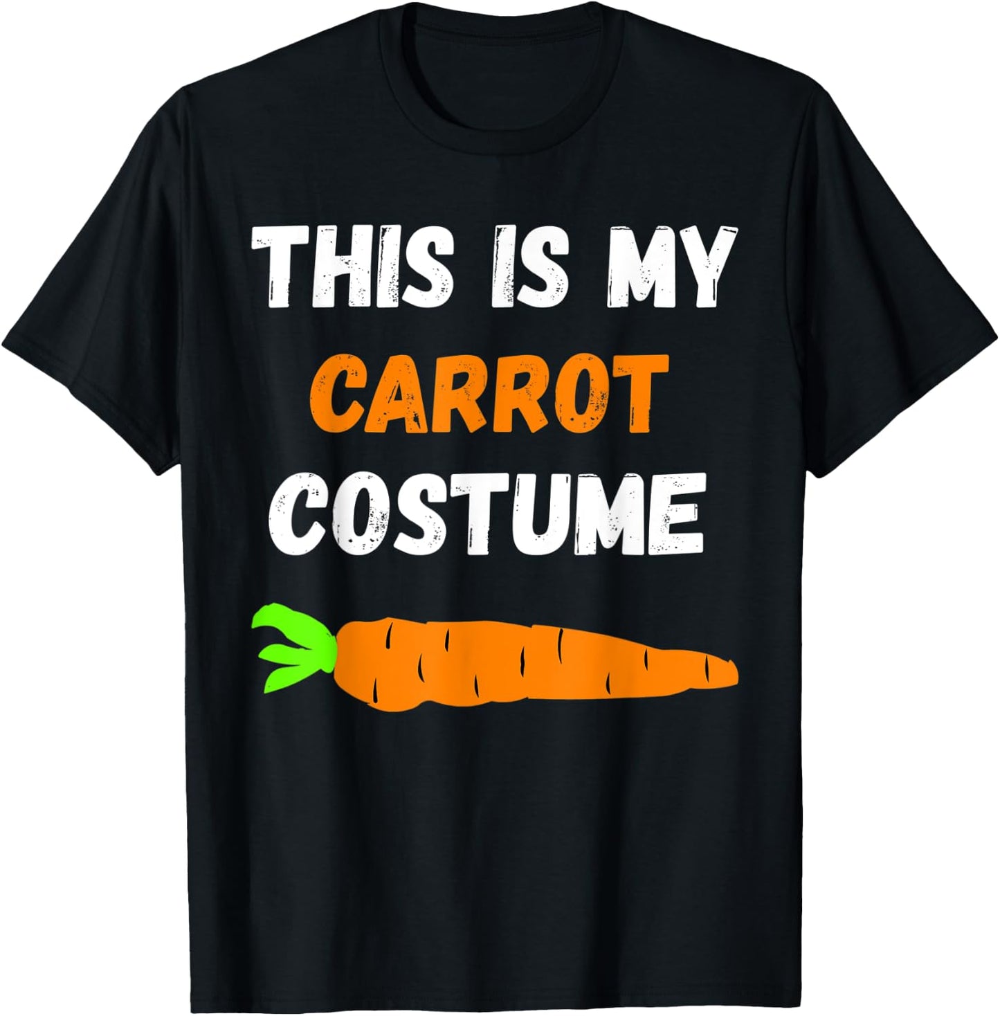 This Is My Carrot Costume Vegetables Organic Food T-Shirt - T-Shirt | Black