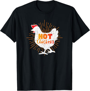 Fried Chicken Lover Design - Nashville Hot Chicken T-Shirt - T-Shirt | Black