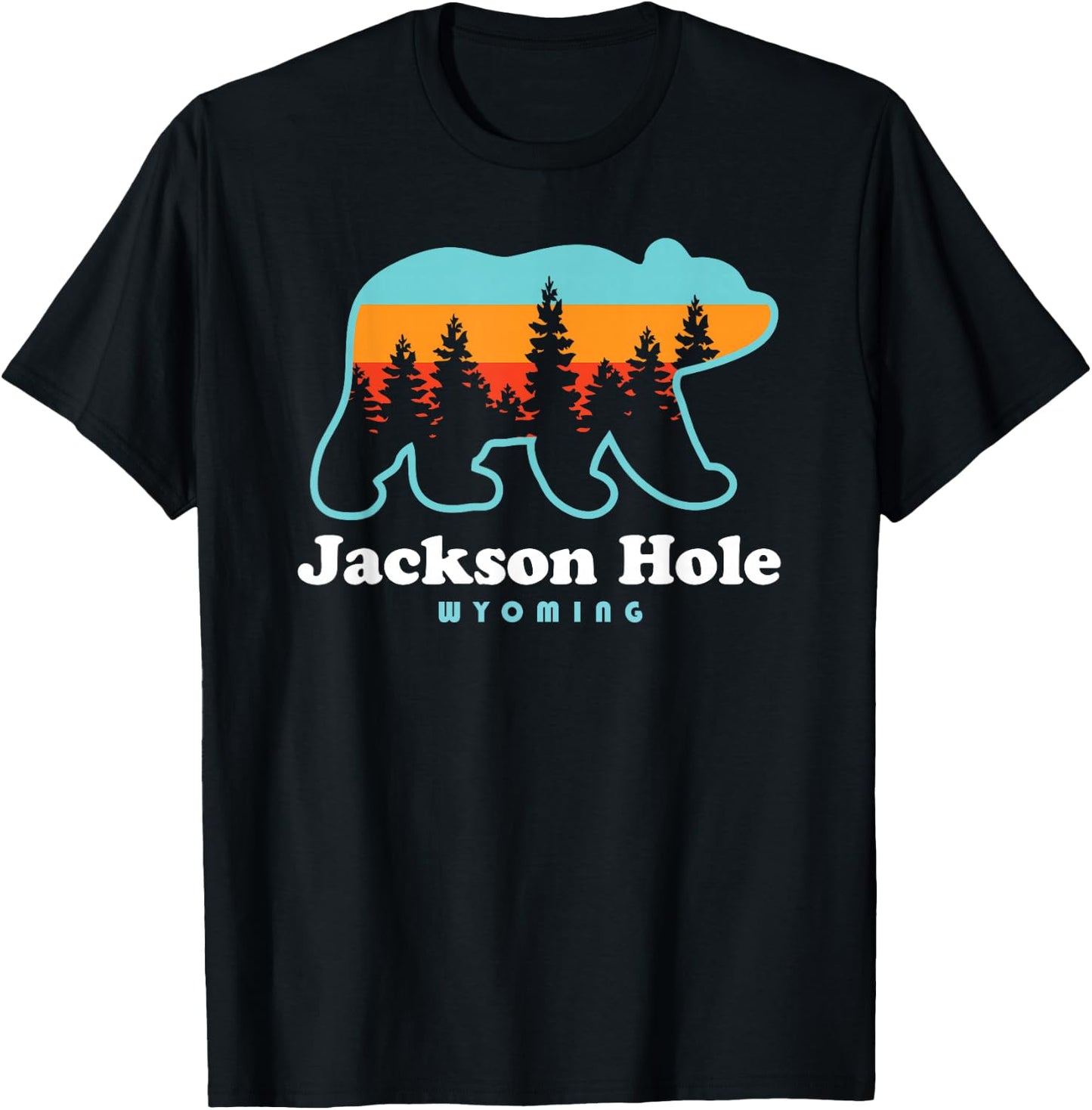 Jackson Hole Wyoming Shirt - Bear Mountains Jackson Hole T-Shirt - T-Shirt | Black