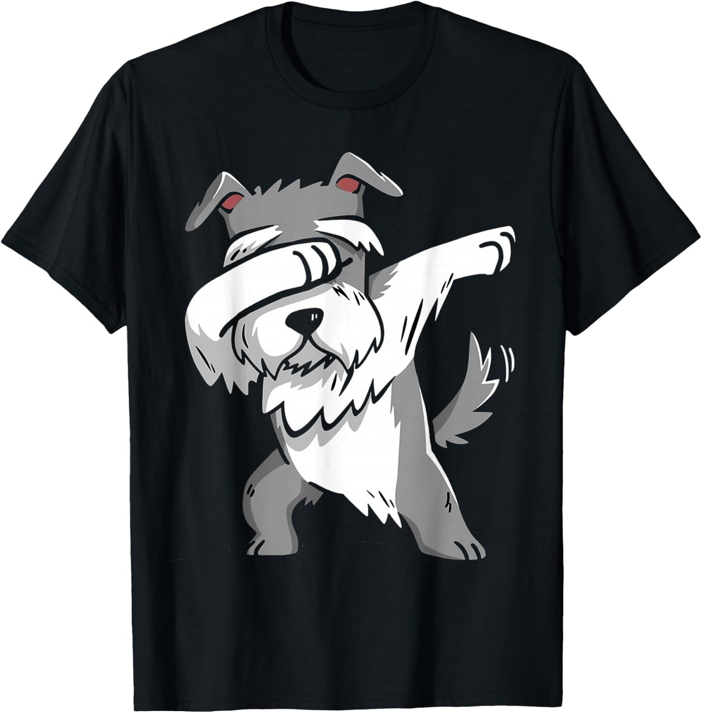 Dabbing Schnauzer Kids Schnauzer Pajamas Youth T-Shirt - T-Shirt | Black