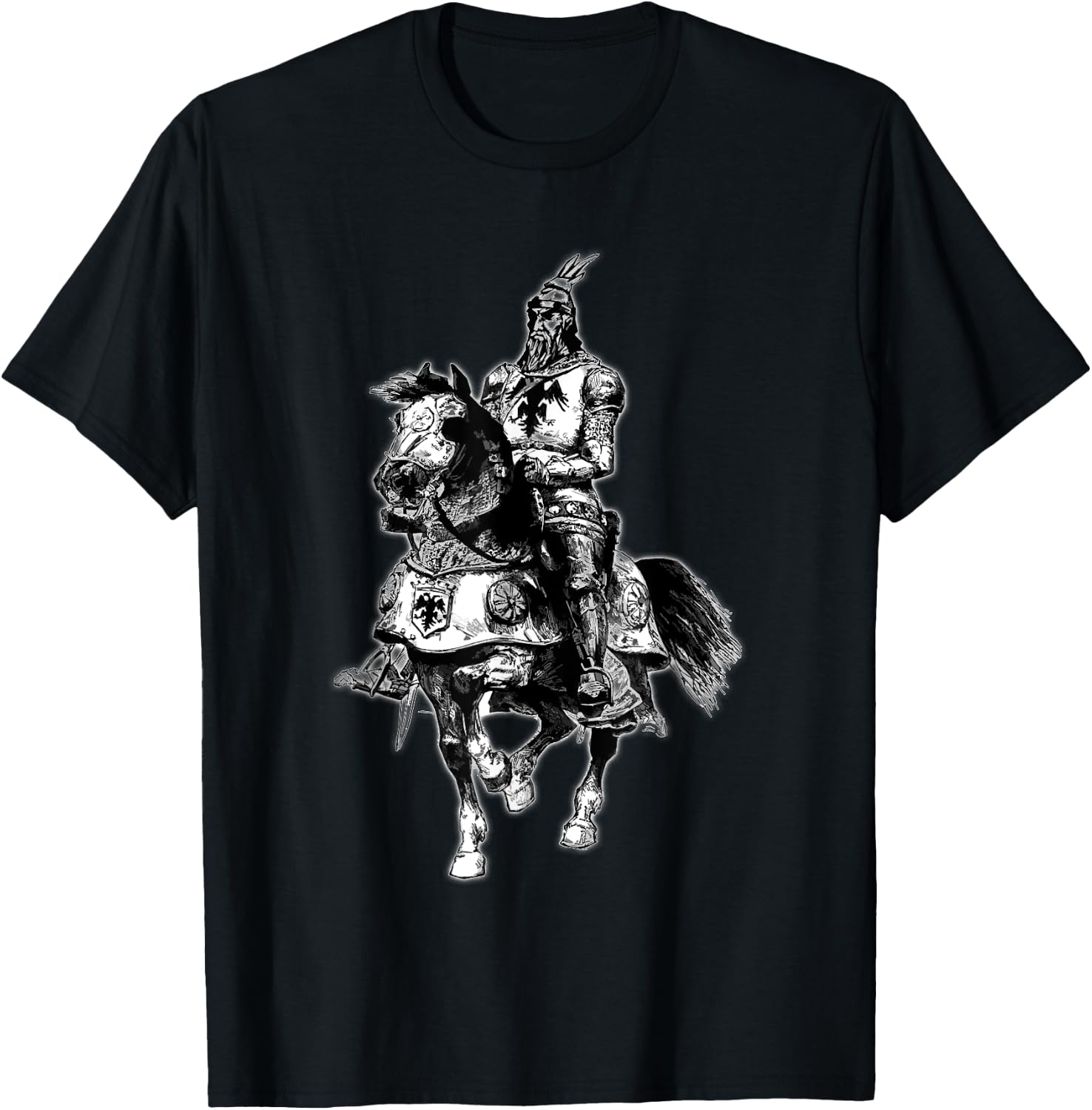 Albanian Albanian Eagle Grunge Skanderbeg T-Shirt - T-Shirt | Black