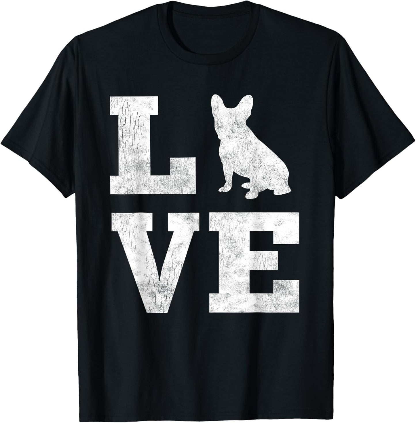 I Love French Bulldog Shirt Frenchie Dog Lover Owner Gifts Women Kids T-Shirt - T-Shirt | Black