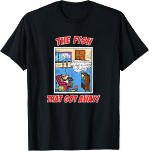 The Fish That Got Away Funny Fishing Novelty Gift T-Shirt - T-Shirt | Black