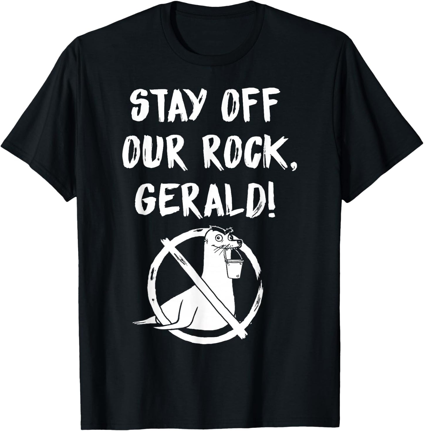 Disney Pixar Finding Dory Gerald Stay Off Our Rock T-Shirt - T-Shirt | Black
