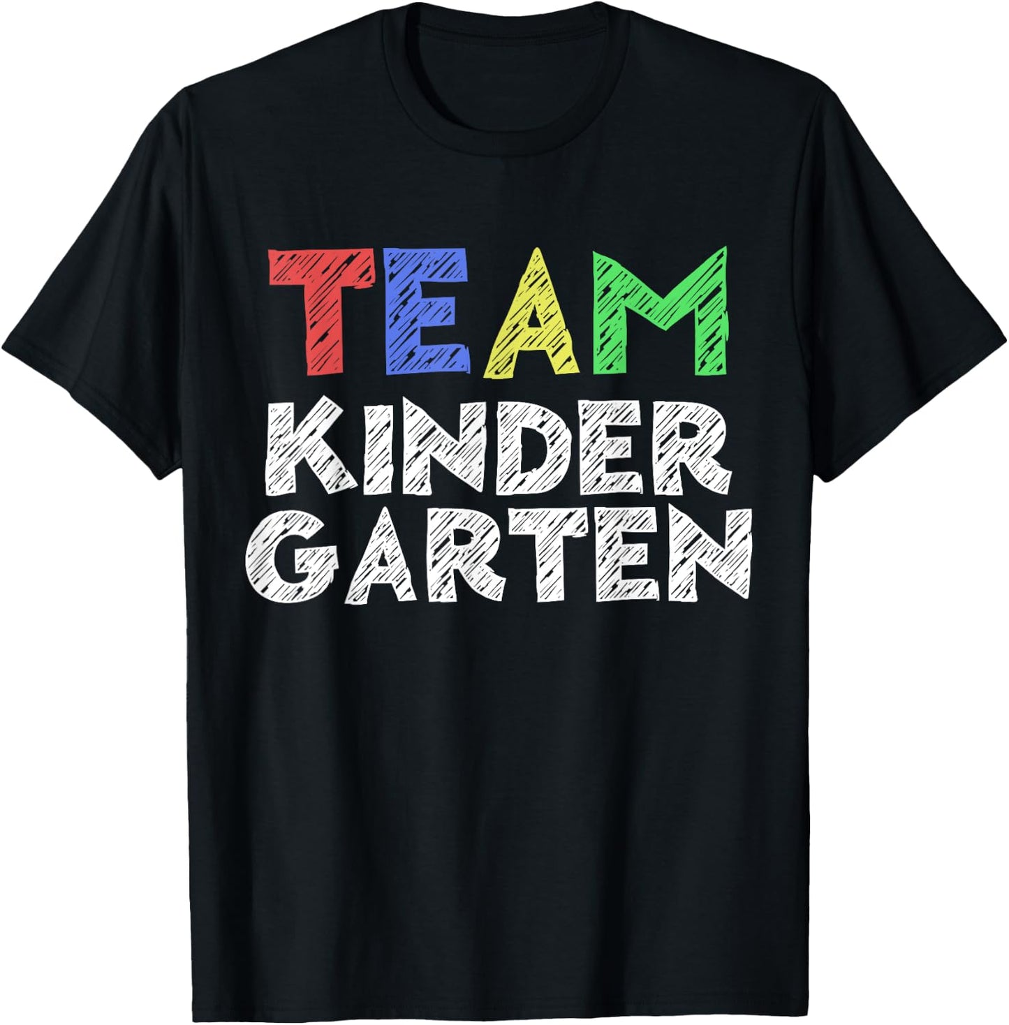 Team Kindergarten Shirt Boy Girl Teacher Back To School T-Shirt - T-Shirt | Black