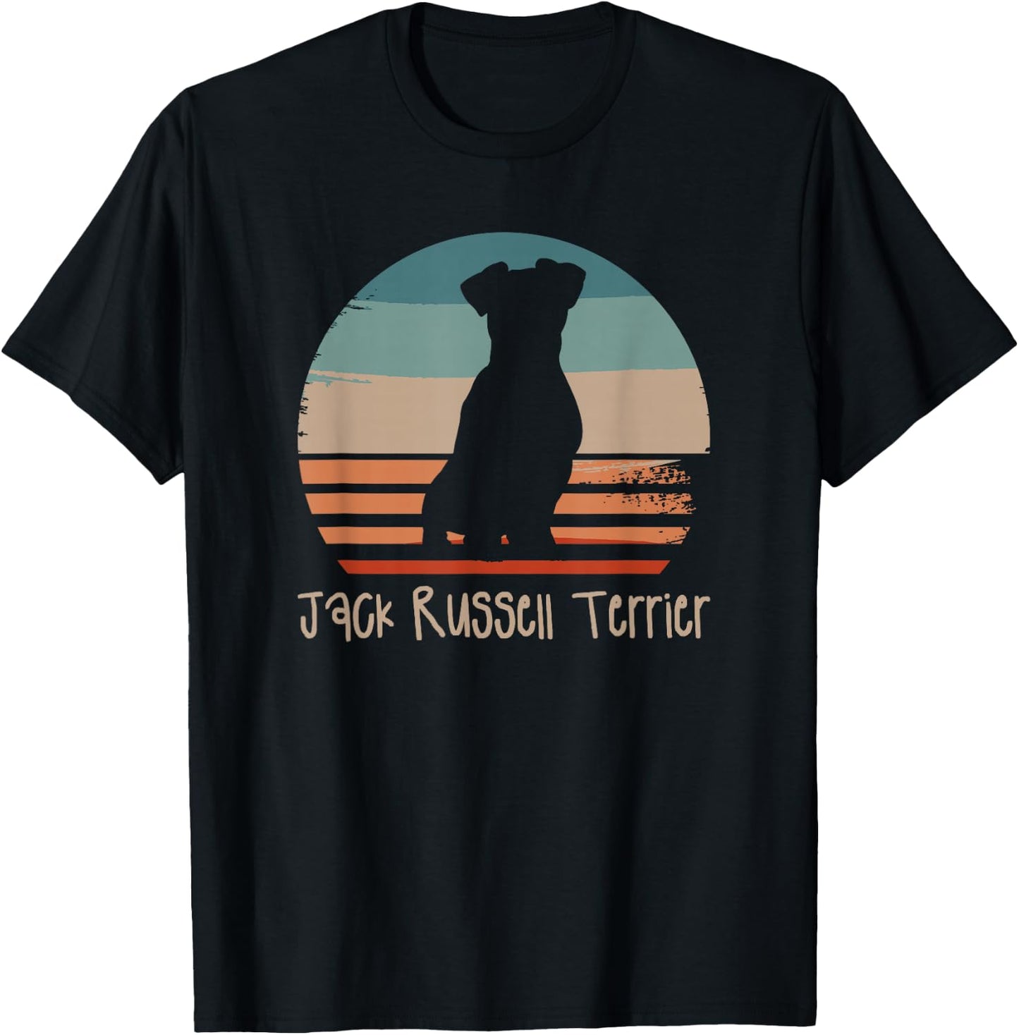 Vintage Retro Jack Russell Terrier Dog Lover T-Shirt - T-Shirt | Black