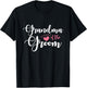 Grandma of The Groom Heartfelt Wedding Party Groomsmen Women T-Shirt - T-Shirt | Black