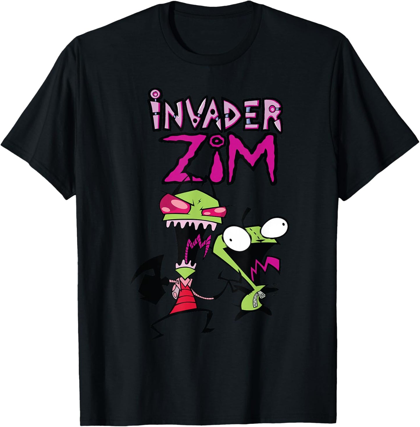 Nickelodeon Invader Zim and Gir T-Shirt - T-Shirt | Black