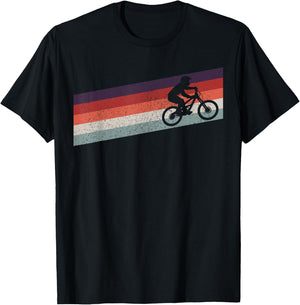 Mountain Bike Vintage MTB Bicycle Downhill Biking Biker Gift T-Shirt - T-Shirt | Black