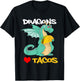 Dragons Love Tacos T-Shirt - T-Shirt | Black