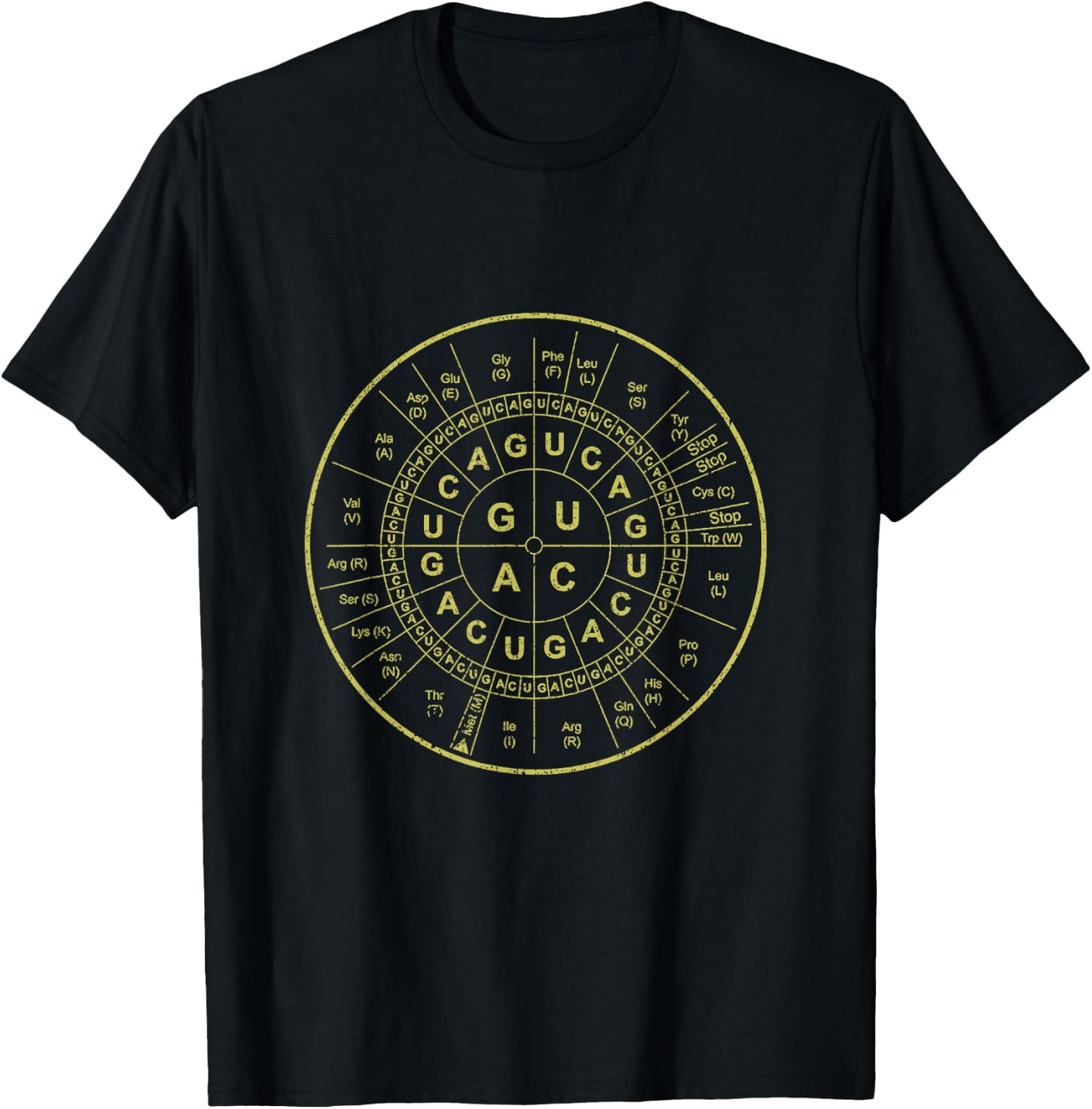 Genetic Wheel Codon Biology T-Shirt - T-Shirt | Black
