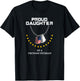 Proud Daughter Of A Vietnam Veteran Cool Army Soldier Gift T-Shirt - T-Shirt | Black