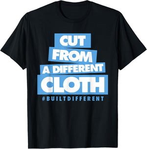 University Blue Black White Match T-Shirt - T-Shirt | Black